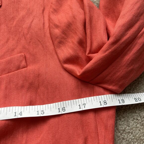 J Crew Schoolboy Blazer Womens 6 Coral Pink Orange Preppy Career Teacher Light - Picture 5 of 9